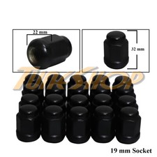 20 Honda Acura Ball Radius Seat Stock Oem Wheels Lug Nuts 12x1.5 19mm Hex Black 20 Honda Acura Ball Radius Seat Stock Oem Wheels Lug Nuts 12x1.5 19mm Hex Black
