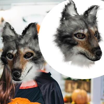 Halloween Maske Kostüm Vollkopfbedeckung Kopfbedeckung Lustig Wolf Maske für Rolle