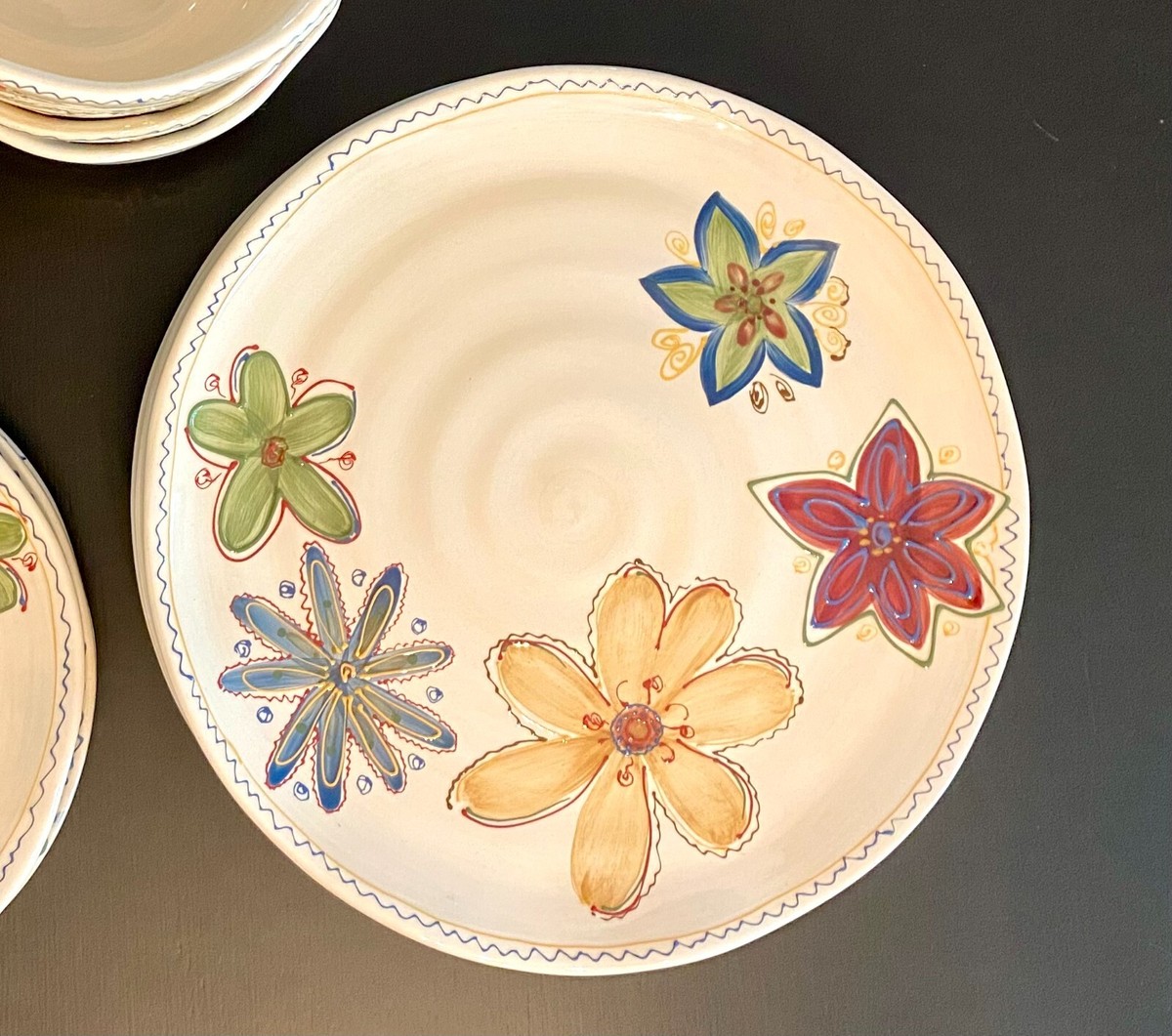 Tabletops Gallery HOPE Dishes, Hand Painted Dinner Plates