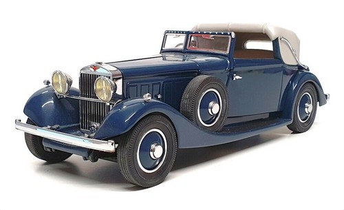 Danbury Mint 1/24 Scale DBY02 - 1934 Hispano Suiza J12 - Dk Blue