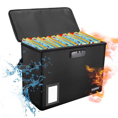 Comic Book Storage Box, Fireproof & Water-Resistant Comic Book Box with Lock ...
