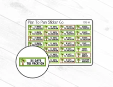 1170-14~~Vacation Countdown Planner Stickers.