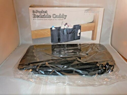 Bedside Storage Bag 5 Pocket Hanging Home Organizer