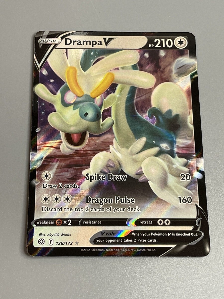 Drampa V Pokemon Brilliant Stars TCG 128/172 Ultra Rare Full Art Holo Drampa V Pokemon Brilliant Stars TCG 128/172 Ultra Rare Full Art Holo