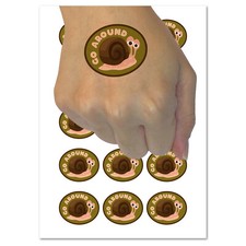 Slow Snail Go Around Temporary Tattoo Water Resistant Fake Body Art Set