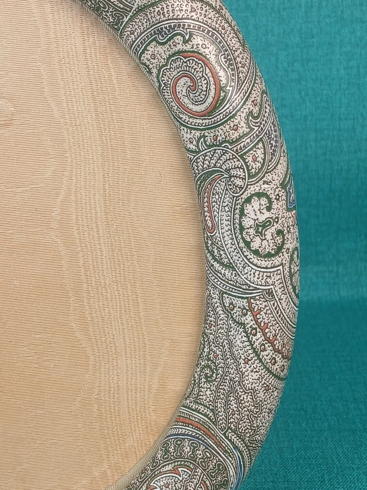 Marco de fotos vintage de cerámica de cachemira ~ CERAMICHE ZANOTTO BASSANO ITALIA 8,5" Foto 3 de 4