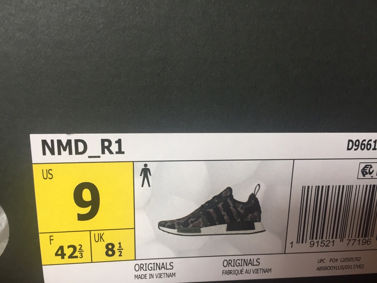 Adidas NMD_R1 Nomad Duck Camo Trace Cargo Olive Green Brown Boost Men's 9  Shoes | eBay