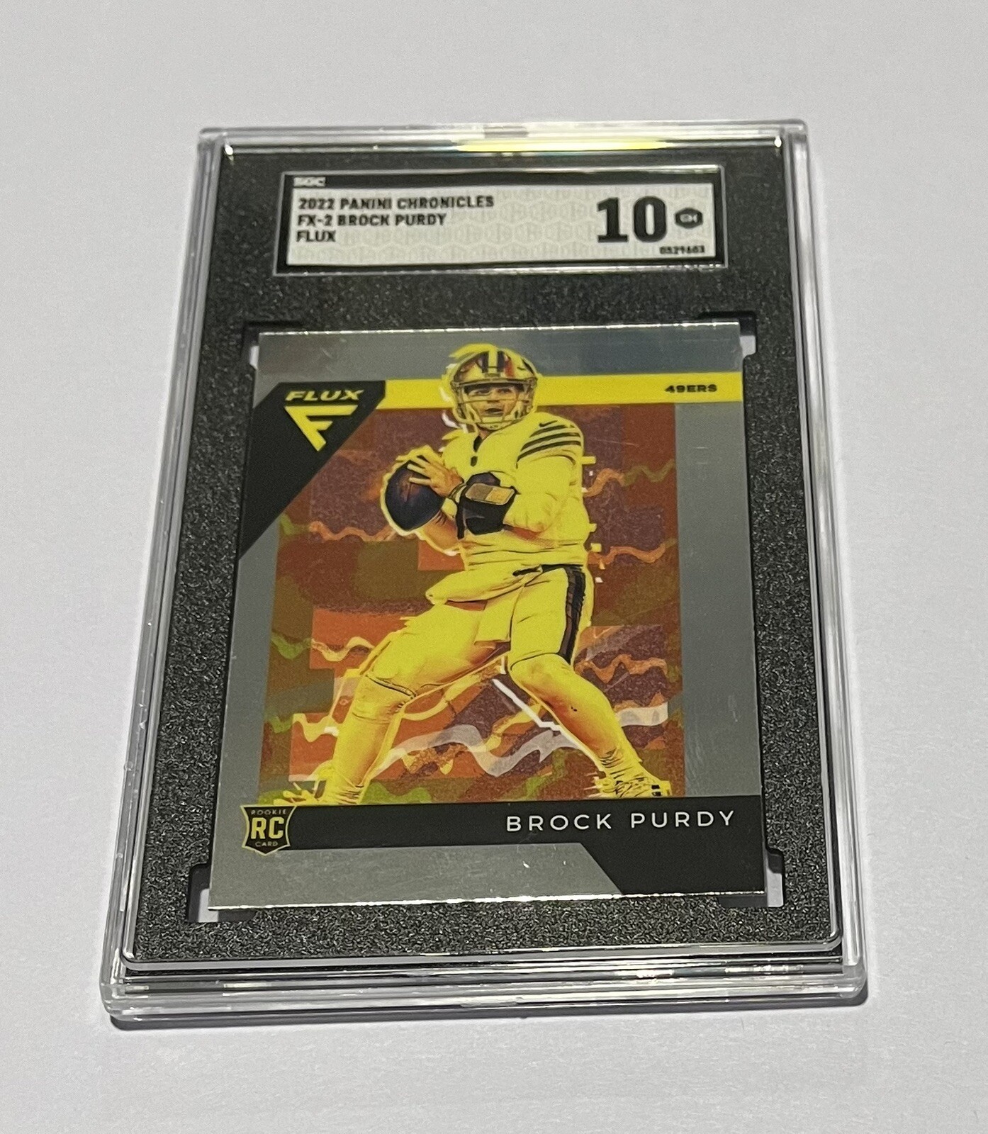 Brock Purdy Rookie SGC 10 GM 2022 Panini Chronicles Flux #FX-2 RC 49ers