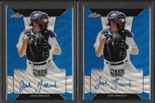 2018 Leaf Metal Draft JOSH BREAUX Blue Wave Prismatic Auto RC /20 Yankees C