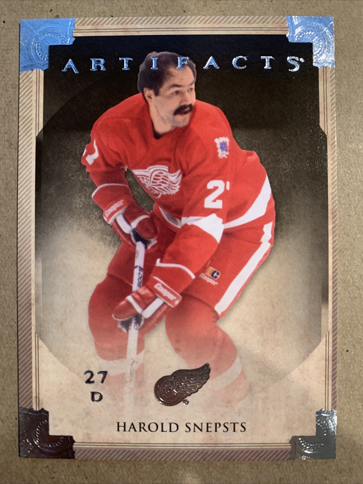 Harold Snepsts #29 2013-14 Upper Deck Artifacts Hockey Jersey-Patch Emerald