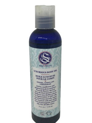 Soapwalla Luxuriöses Körperöl Original (Zitrus, Ingwer & Zitronengras) 118ml 