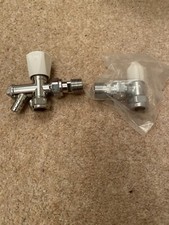 Old Stock Manual Drain Off Radiator Valve 15mm And Lockshield Valve 15mm Set