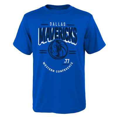 NBA T-Shirt Dallas Mavericks Luka Doncic 77 First String II blau Shirt