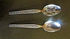 *National Stainless Silverware - SEVITA - SOLID & PIERCED SERVING Spoons