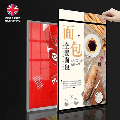 A3 LED beleuchtetes Poster Taschenaufsteller Wandposter Menütafel 1cm    