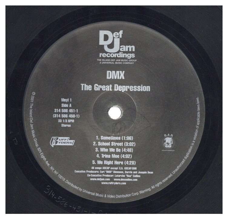 DMX - The Great Depression '01 2xLP US ORG!VG+/VG+ | eBay
