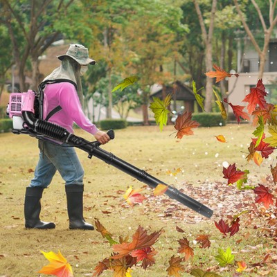Leaf Blower, 52CC 2-Stroke Backpack Gas Leaf Blower Up to 550 CFM(Pink)