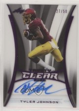 2020 Leaf Trinity Clear Auto Pink Foil 27/50 Tyler Johnson #CA-TJ1 Auto 0g4