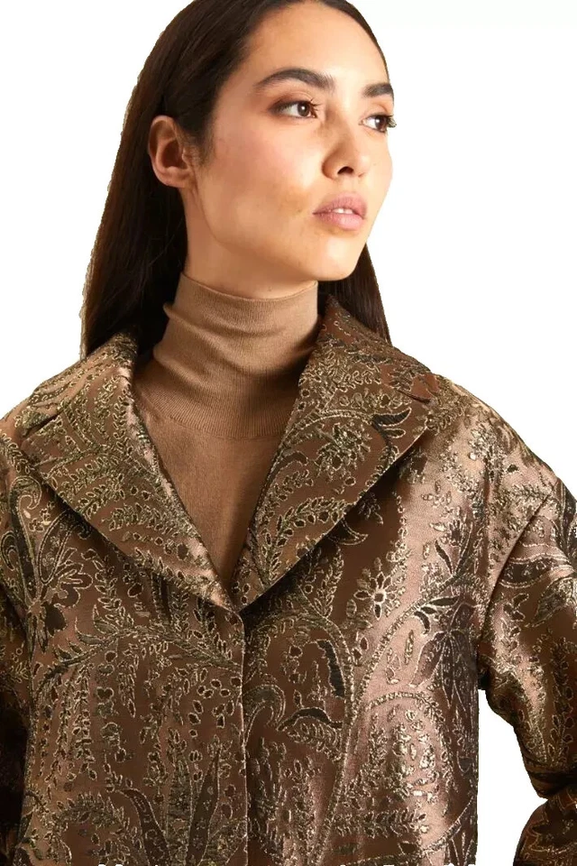 ✨ MAX MARA  Cappotto jacquard  It36,  De32,  Fr34, Gb2, Us4 - Imagen 3 de 4