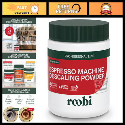 Professional Espresso Machine Descaling Powder - Carbon Neutral, 600g, 21 Uses