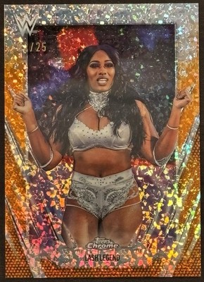 Lash Legend WWE 2026 Topps Chrome Orange Mini Diamond Refractor Card /25 #101
