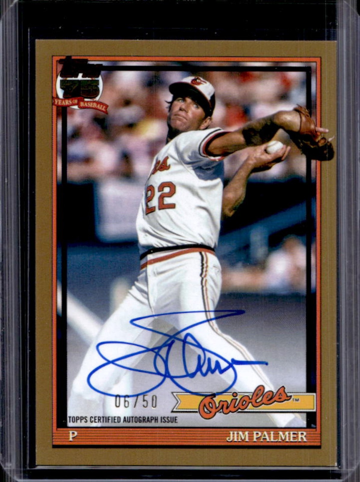 2026Topps Jim Palmer Auto /150シリアル 直筆サイン 【公式通販】