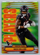 2025 Topps Chrome #PP-30 Nico Collins Power Players Refractor