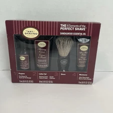 Art of Shaving 4 Elements of the Perfect Shave Kit Sandalwood+Gillette NIB