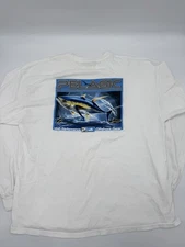 Pelagic Shirt Mens White Size XL High Performance Fishing Offshore Gear