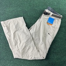 NEW Columbia Silver Ridge Omni Shield Shade Belted Cargo Pants Mens 36x32 Hiking