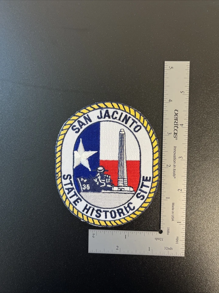 San Jacinto State Historic Site Patch Texas Historical Park Souvenir Embroidered - Image 4 of 4