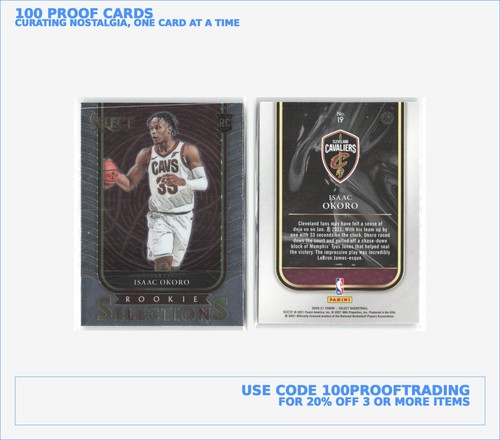 Isaac Okoro Lot 17 Basketball Cards - Panini Recon, Panini Mosaic, Rookie, Cavs - Picture 14 of 20