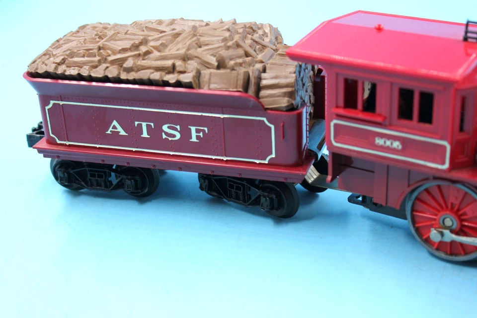 LIONEL O GAUGE No. 8005 AT&SF OLD TIMER LOCOMOTIVE & TENDER  SANTA FE  GENERAL - Image 3 of 4