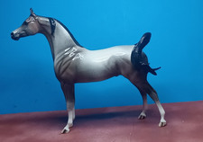 Peter Stone model horse ROWAN OOAK Factory CM dapple grey Arabian Stallion NR