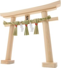 Porte de sanctuaire japonaise en bois Torii Kamidana ornement Inari petit Shi...