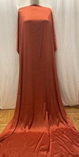 100 Silk Charmeuse Vibrant Rustic Brick Red Fabric 2 Yards 8" Long 44" Wide