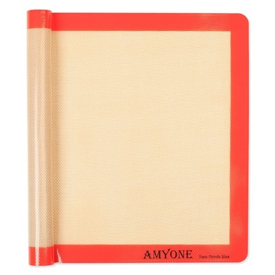 Silicone Baking Mats for Two Thirds Size Pan, 2/3 Non-Stick Silicone Baking S...
