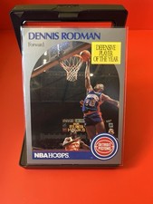 1990-91 NBA Hoops Dennis Rodman #109 Defensive Player of the Year Detroit Piston