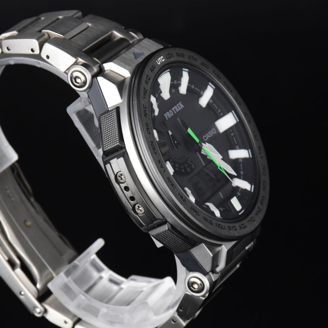 CASIO Pro Trek PRX-8000T-7BJF Manaslu Solar Men's Watch Used Excellent Condition image 2