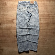Vintage 80s Levis 501 Acid Wash Jeans Made in USA Straight Leg W34 L34