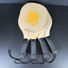ZDGAO Pickleball Paddle Lot of 4 Wood Pickle Ball Rackets