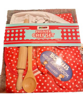 11Pcs kitchen costumes for girls Toddler Jaxojo Apron Set Chef Role Play Costume