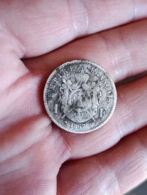 Monnaie 1 Franc Napoléon 3 - Photo 1/2