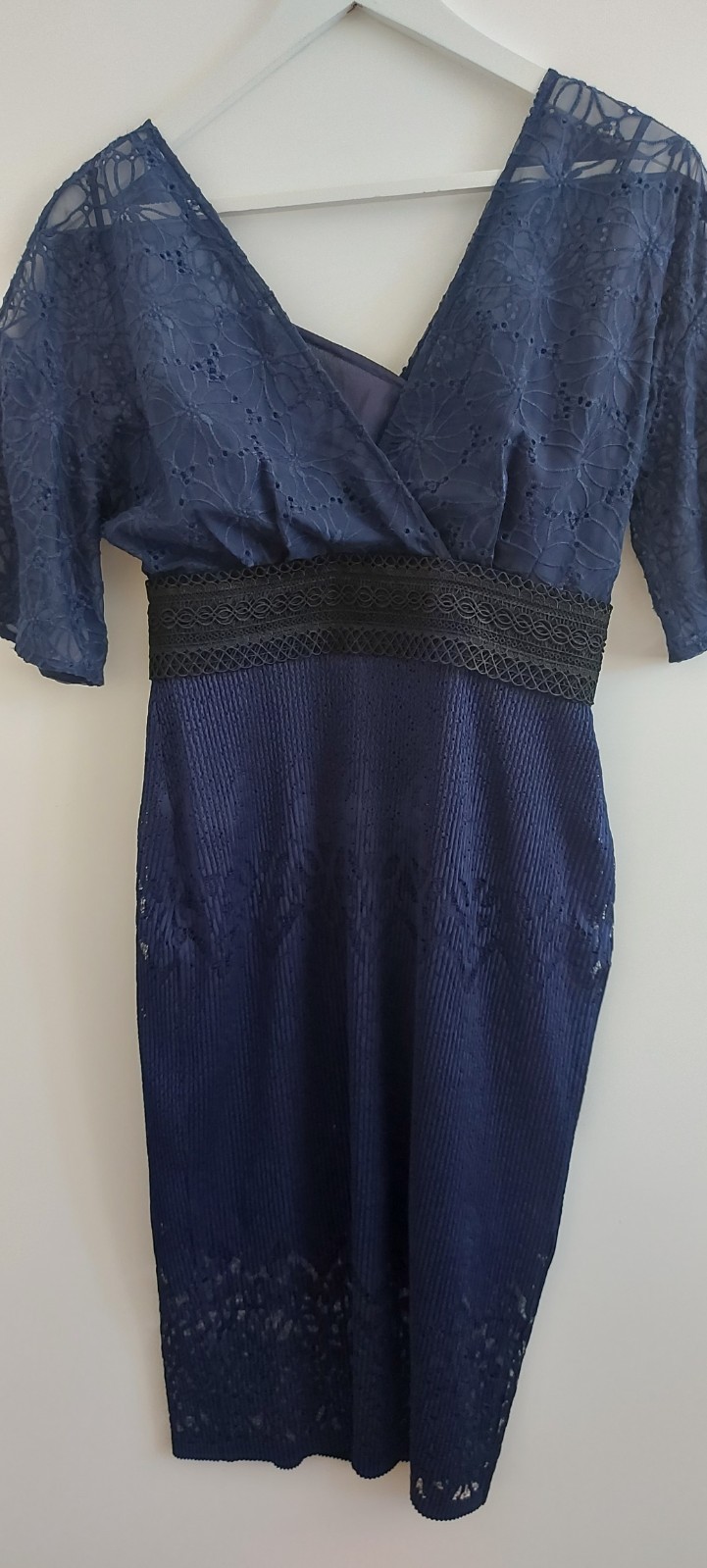 FILA Abito tre piani Rowe blu pizzo NUOVO TAGLIA 14 PREZZO DI LISTINO £325 SCONTO 90%