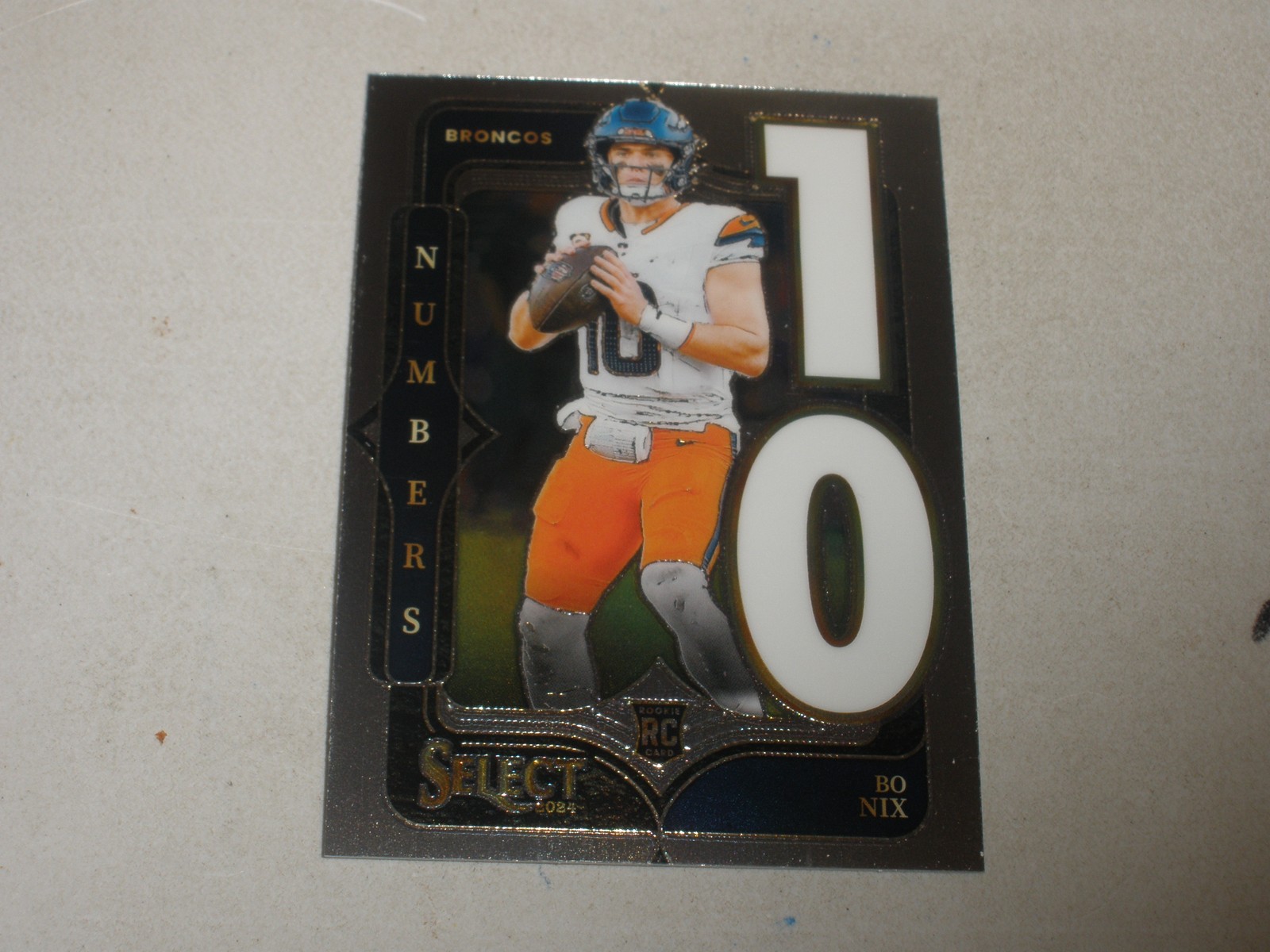2024 Panini Select Numbers #6 Bo Nix Rookie RC A
