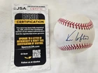 Kenny Lofton Cleveland Indians Signed MLB  Baseball JSA