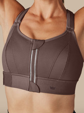 SHEFIT ULTIMATE Espresso Energy Medium Support Sports Bra Workouts Gym Fitness