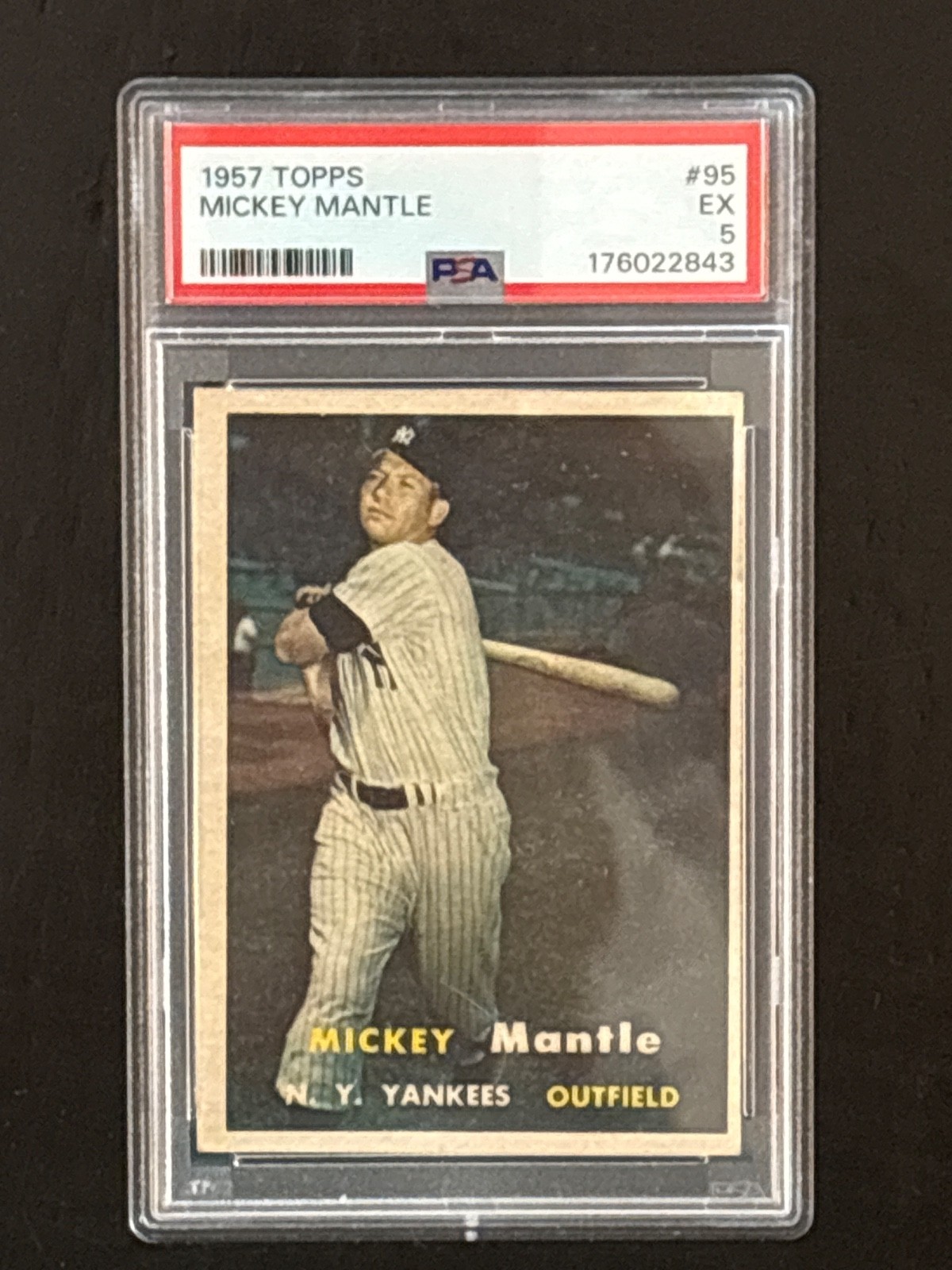 1957 Topps Mickey Mantle #95 PSA 5