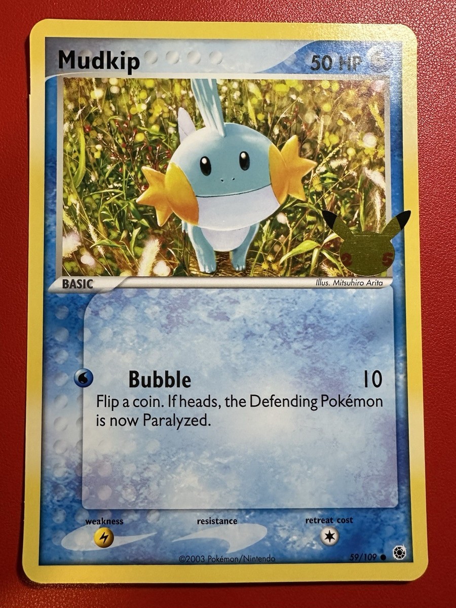 mudkip pokemon card full art Mudkip 059/109 | Pokémon Celebrations First Partner Pack
