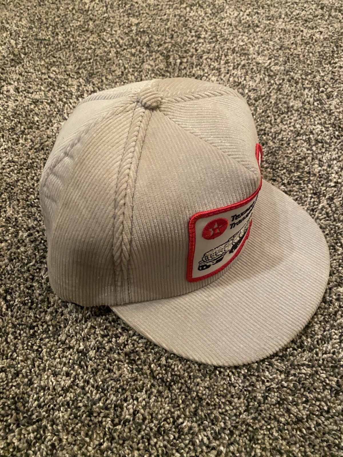 Vintage strapback Trucker Hat Cap Patch Corduroy … - image 3